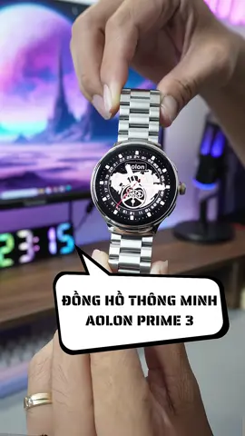 Màn hình super Amoled của Aolon Watch Prime 3 rõ nét đến từng chi tiết, kết hợp GPS và Strava theo dõi chế độ tập luyện #donghothethao #donghothongminh #donghonam 
