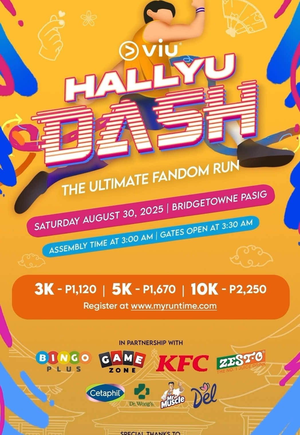 🏁 Race Day is almost here, Runners! 🏁 Swipe➡️ for your must-know race reminders before we dash together at the starting line! 🏃‍♀️🏃‍♂️✨ Every registration not only gets you amazing deals, but also helps support Bahay Aruga - A Free Halfway House for Pediatric Cancer Patients Inc. and Project Pearls, bringing hope and care to those who need it most.  Register now: https://viuhallyudash.myruntime.com/register  #ViuHallyuDash2025 #LoveViu