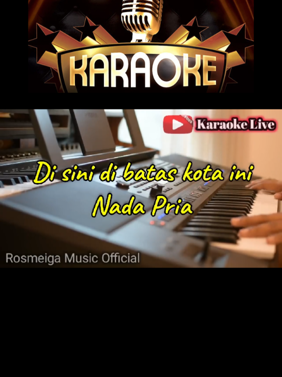 Disini Dibatas Kota Ini (Nada Pria) #karaoke #fullsong #lagunostalgia #tembangkenangan #rosmeigamusicofficial 