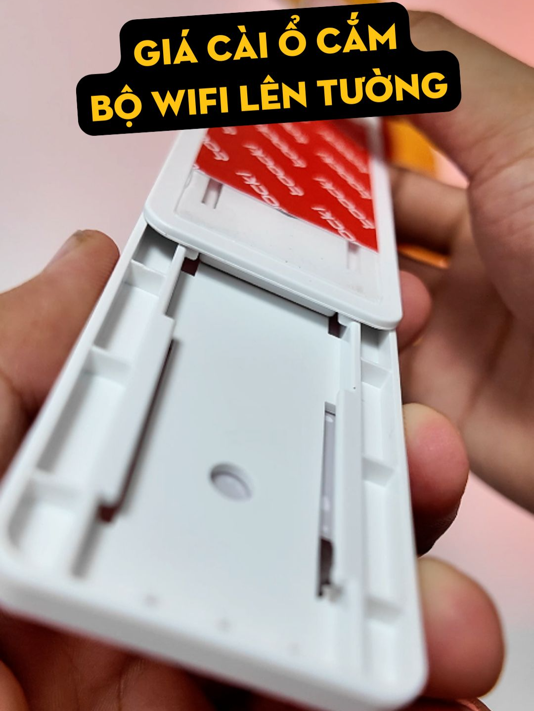 Bộ cài ổ wifi, ổ cắm điện lên tường #hieptrainghiem #thaitronghiep