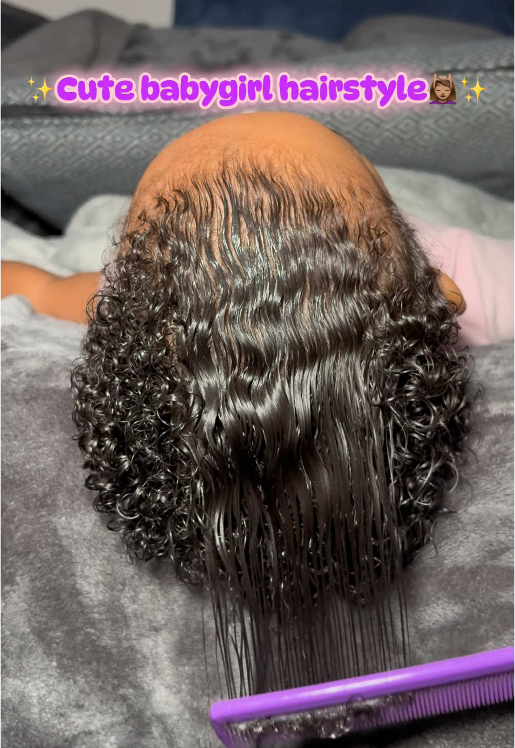 Stopppp🥲 look at this cute babygirl hairstyle!🫶🏾 #momtok #babytok #hairtok #toddlerhairstyles #easyhairstyles #babygirlhairystyles 