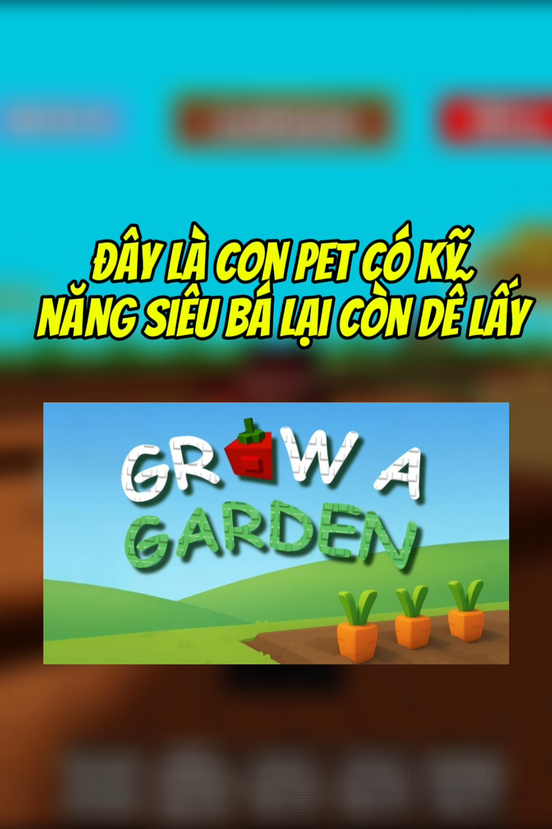Đây là con pet có kỹ năng siêu bá dành cho người nghèo trong grow a garden #robloxgames #robloxfyp #roblox #growagarden #xuhuong 