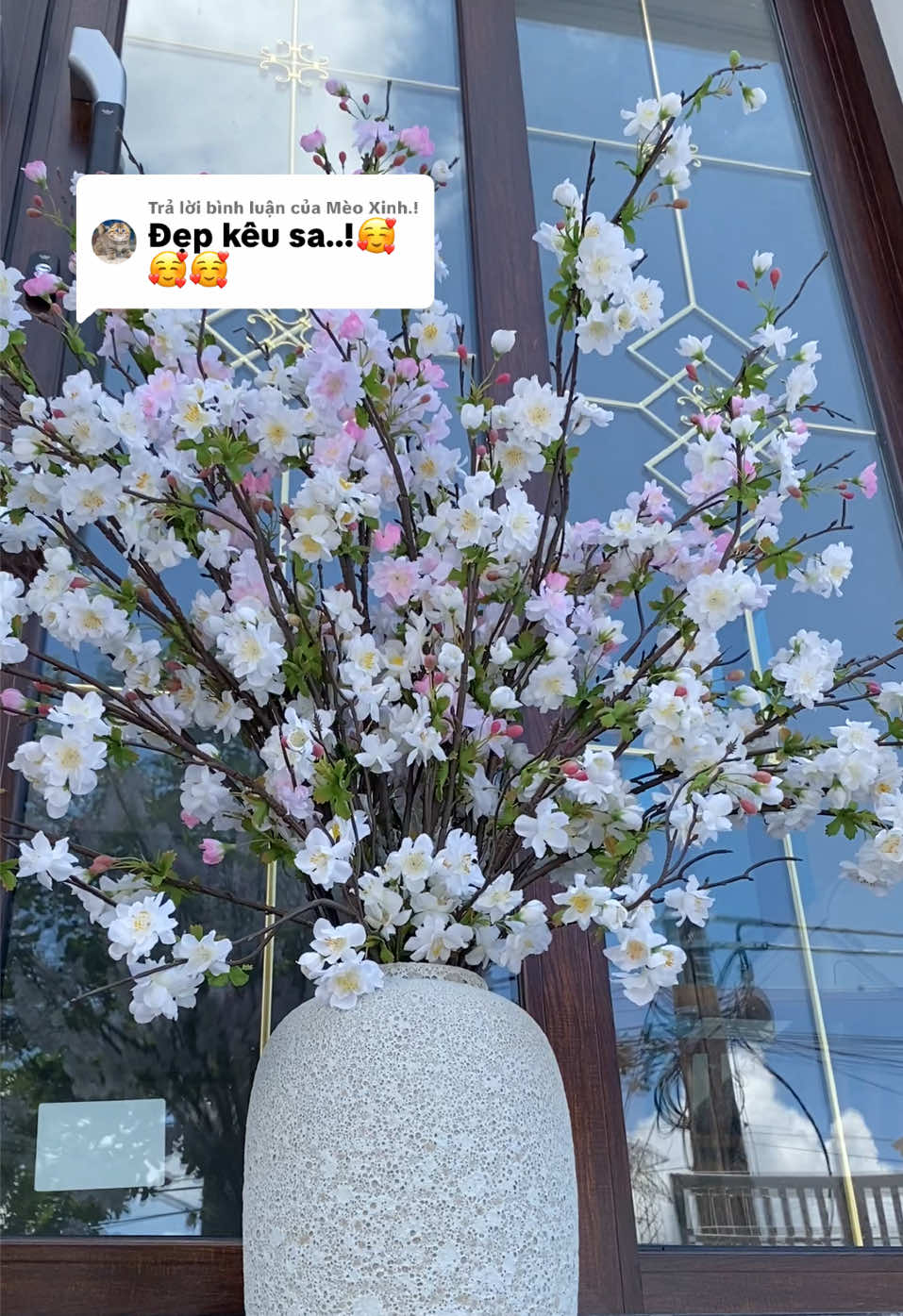 Trả lời @Mèo Xinh.! Tặng bạn 1 mối tình k phai.  Hoa đẹp dành cho cậu ❤️ Hoa lụa deco nâng tầm k gian sống #hoamanmocchau #hoaman #hoadao #tamtrang #viralvideo 