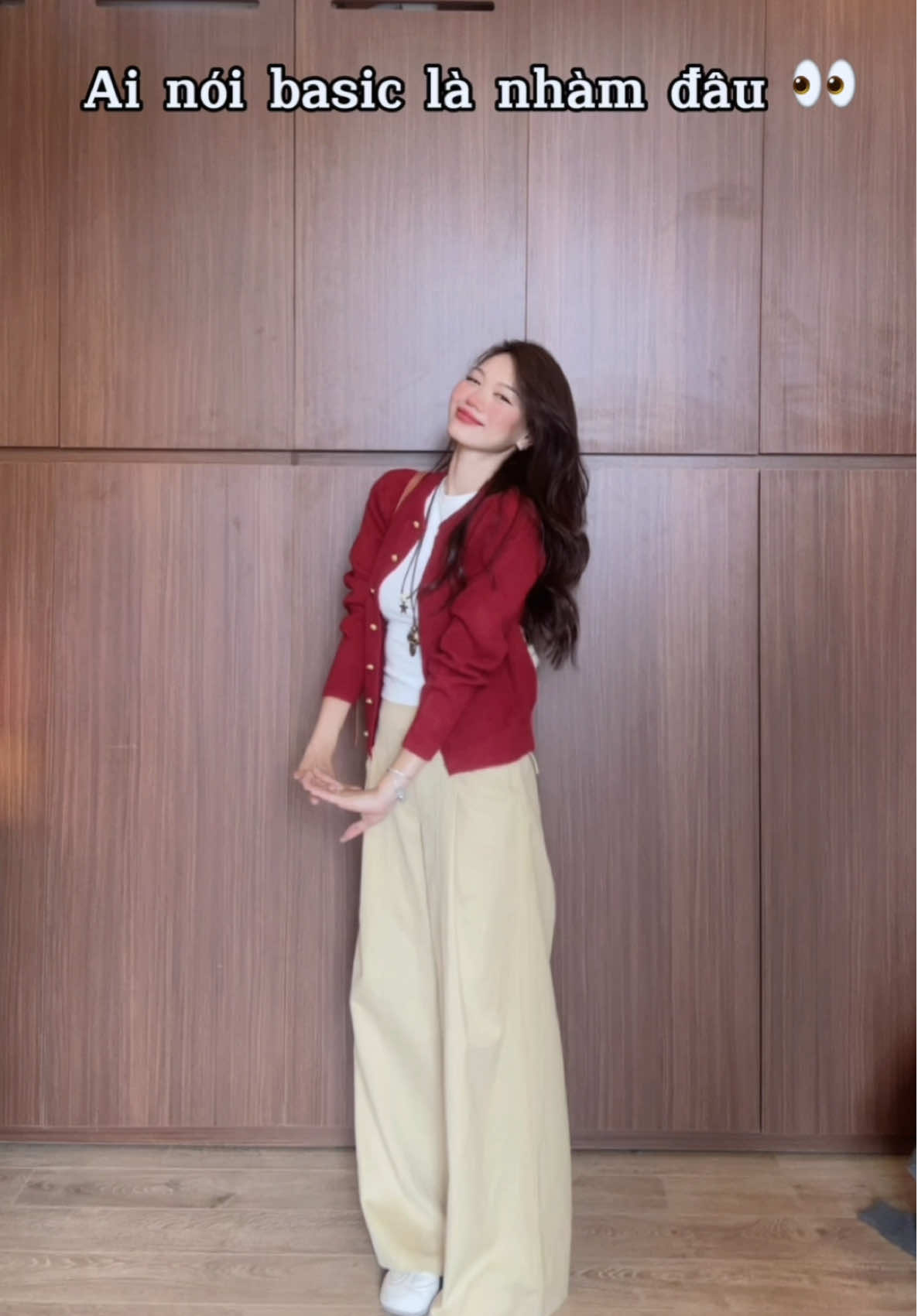 Ròy còn ai chê basic nữa hong? 🫣 #basic #outfitideas #fyp #xuhuong #cardigan 
