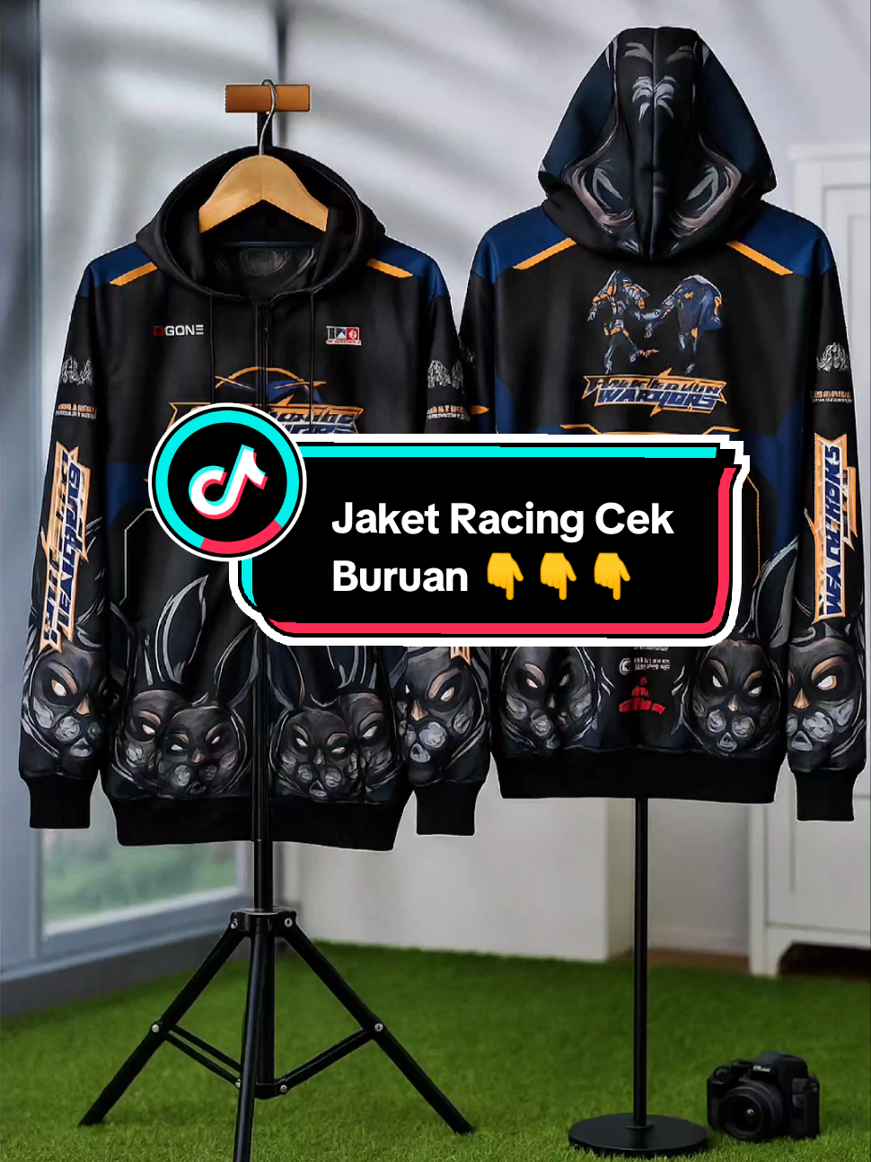 Jaket Racing Cek Keranjang kuning #fyp #jaket #jaketracing 