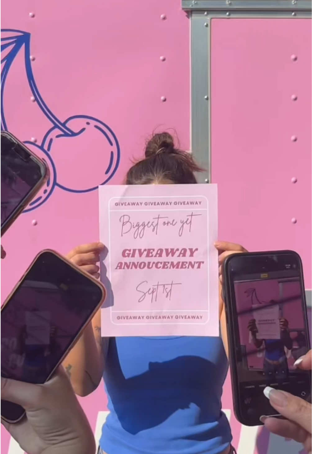 BIG giveaway announcement dropping Monday September 1st. Follow our Instagram, you won’t want to miss it 👀😇💙✌️ Any guesses?🤔 #giveaway #popculture #surprise #camera #sneakpeek 