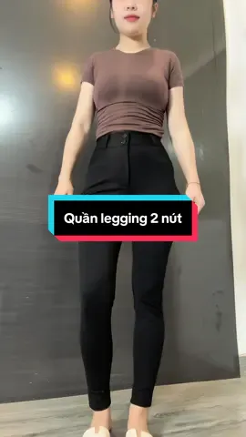 Quần legging nữ 2 nút #shopthoitranghaohao #quanlegging #quanleggingnu #thoitrangnu #xuhuong  @Shop thời trang Hảo Hảo 