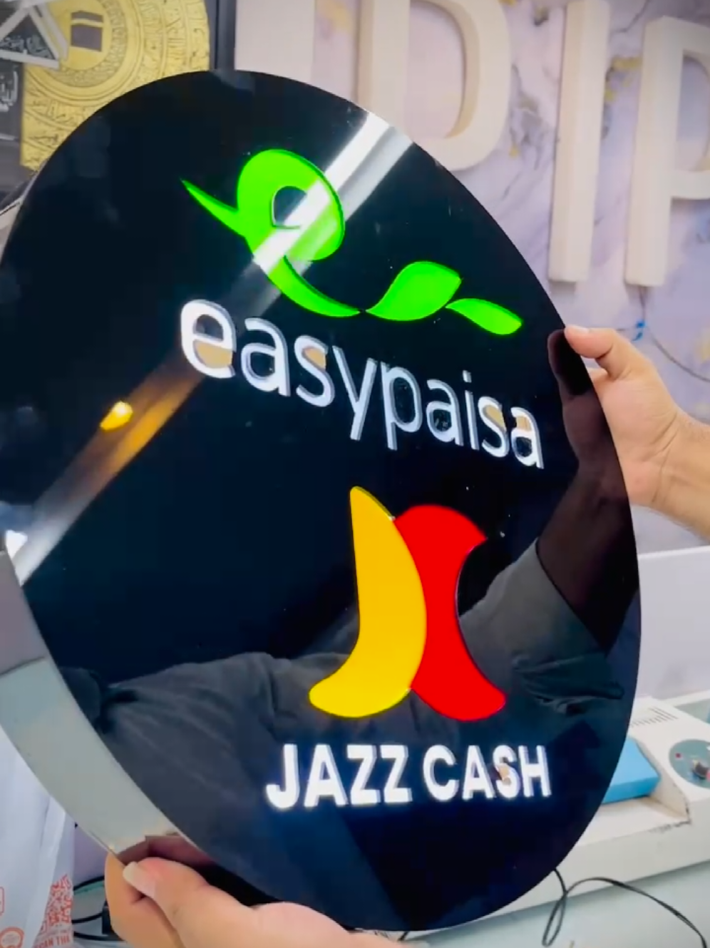 Pixel Printing | Custom 2D Acrylic Board | Easypaisa & JazzCash #PixelPrinting #CustomBoards #2DAcrylicBoard #Easypaisa #JazzCash 