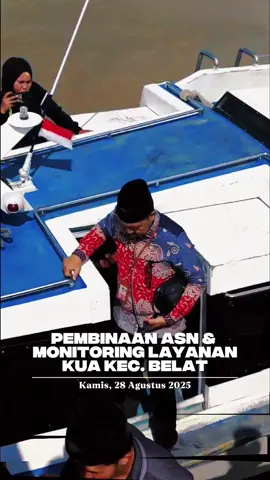 Belat, 28 Agustus 2025. Ka Kemenag Karimun, Drs. H. Riadul Afkar kunjungi KUA Kecamatan Belat. Kegiatan meliputi pembinaan kepada ASN dan monitoring layanan publik di KUA Kec. Belat. @Riadul @cubeteray 