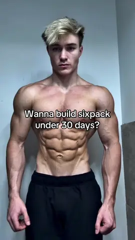 Sixpack in 30 days 🔥  #sixpack #workout #abs #begginer 
