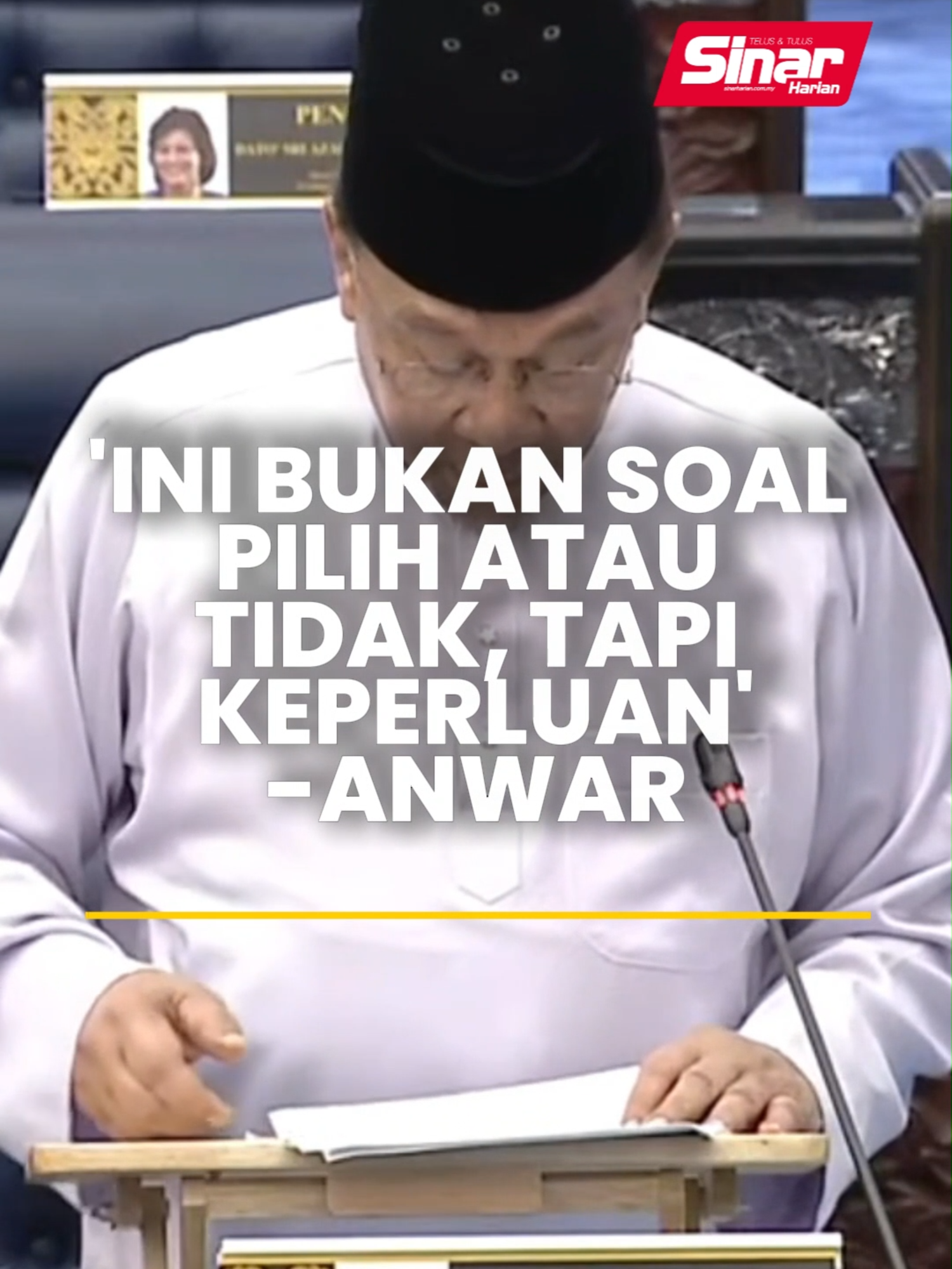 'Ini bukan soal pilih atau tidak, tapi keperluan' - Anwar Perdana Menteri, Datuk Seri Anwar Ibrahim menafikan tanggapan dilemparkan sesetengah pihak kononnya Kerajaan Madani meminggirkan negeri tertentu. Menurutnya, angka jelas menunjukkan peruntukan diterima negeri terbabit termasuk yang diterajui Perikatan Nasional (PN) bukan saja naik malah diperluas kepada pelaksanaan projek mega yang memberi manfaat kepada rakyat. Anda boleh baca berita penuh di portal Sinar Harian di www.sinarharian.com.my atau swipe up di IG story serta jangan lupa follow IG @sinarharian untuk berita terkini dalam dan luar negara. #SinarHarian #BeritaSemasa #DewanRakyat #Parlimen #AnwarIbrahim #KerajaanMadani