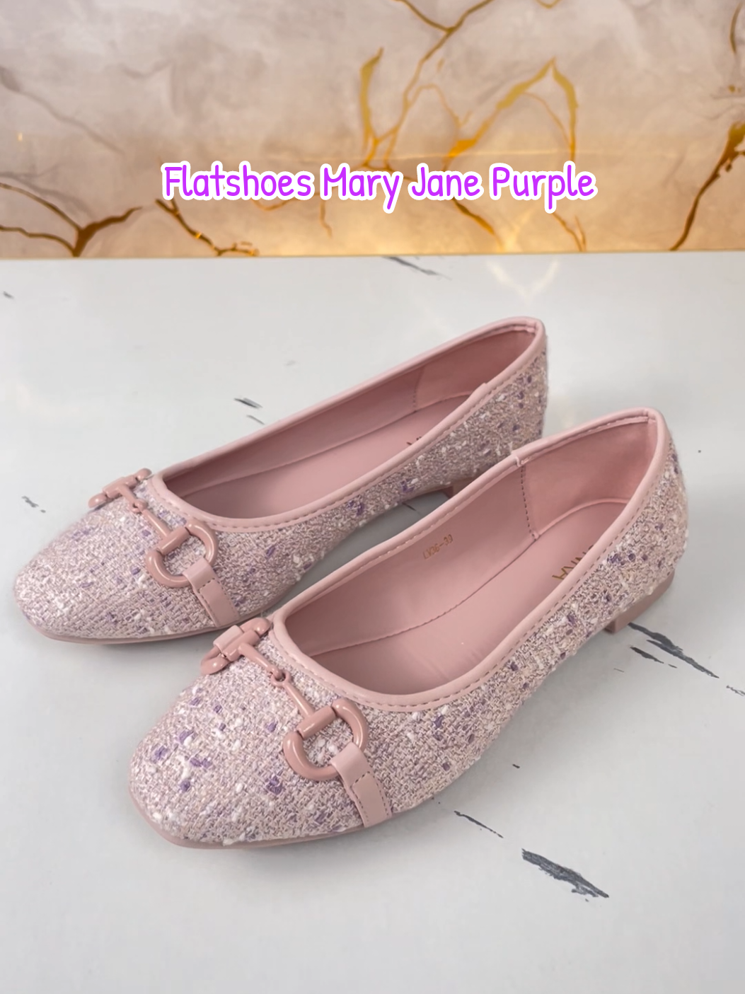 Flatshoes Mary Jane Purple Model Rajut dari iKUNKA nih! #sepatuwanita #flatshoes #flatshoeswanita #flatshoescantikk #ikunka 
