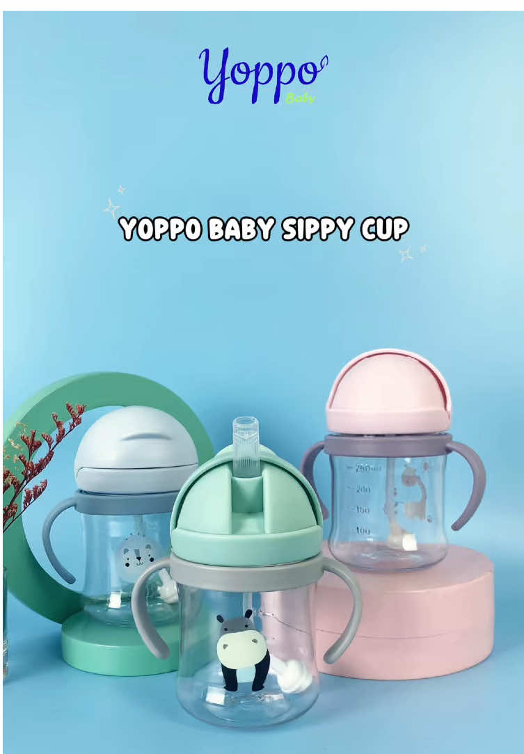 Botol minum anak yang hadir dengan tampilan baru dan kualitas yang lebih bagus #yoppobaby #botolminum #trainingcup #sippycup 