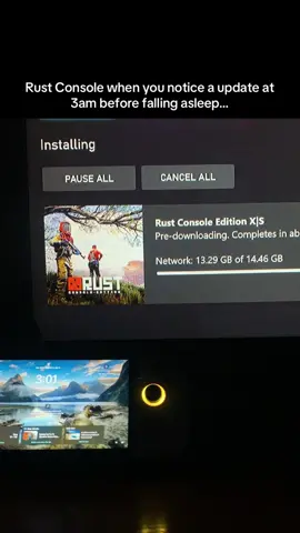 Rust Console when you notice a update at 3am before falling asleep…#Playrust #RustConsole #Playrustconsole #Rusttok #rustce 