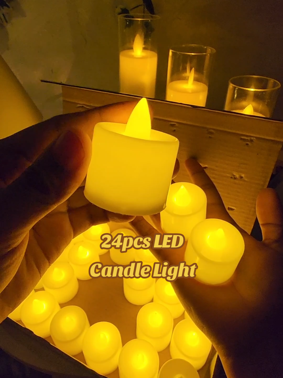 Turn any night into something special ✨💑 With 24pcs LED Candle Lights, you can set the mood for a romantic dinner, anniversary surprise, or even a simple cozy night at home. 🕯️💛 No mess, no worries — just warm, flickering glow that feels magical. 👉 Tap the basket and make every moment unforgettable. 💖 #24pcsledflamelesscandle #ledflamelesscandle #ledflamelesscandlelight #flamelesscandle #flamelessledcandle 