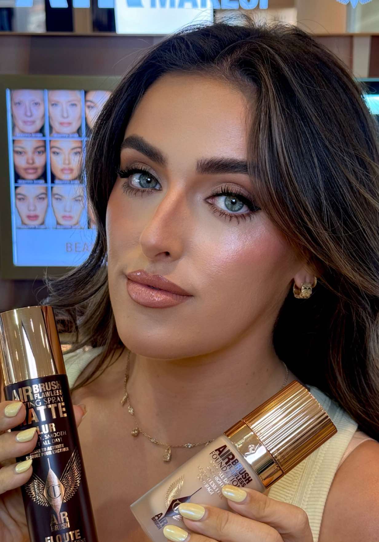 LAUNCHING TODAY! New airbrush foundation and airbrush matte setting spray ⚡️🪩💫 @Charlotte Tilbury #charlottetilburymakeup #newproduct #airbrush #mattemakeup #makeup 