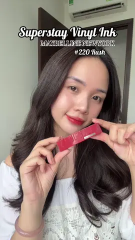 Superstay Vinyl Ink 220 #makeupmaybellinepartner #TikTokFinds #depdachieu #lipstick #beauty 