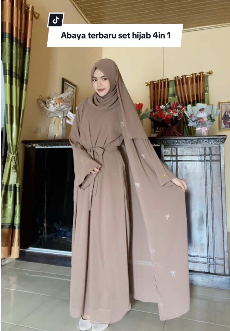 gak usah bingung cari” hijab yg sesuai warna abaya nya🫵🏻😍