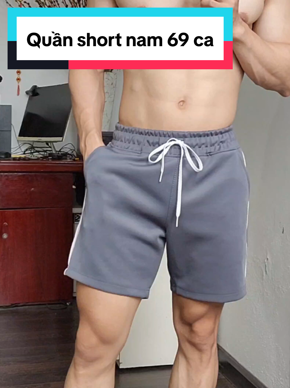 Quần short nam tôn dáng #tvcgym #gym #quanshort  #aremi 