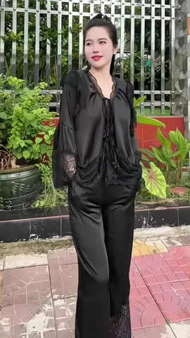 Đồ Bộ Ngủ Nữ Chất Lụa Latin Mềm Mịn Dài Tay#doboxinh #dobomacnha #thoitrangnu #xuhuong 