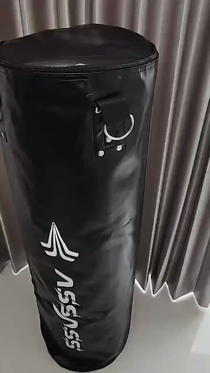 กระสอบทรายผู้ใหญ่ กระสอบทราย กระสอบทรายสำหรับชกมวย กระสอบทรายชกมวย แขวนได้ หนัง PU 100 %  ขนาด 80/100/120 ซม. ชื่อ1แถม4 