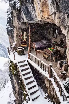 snowfall in the mountains #forupage #relaxation #bedroom 