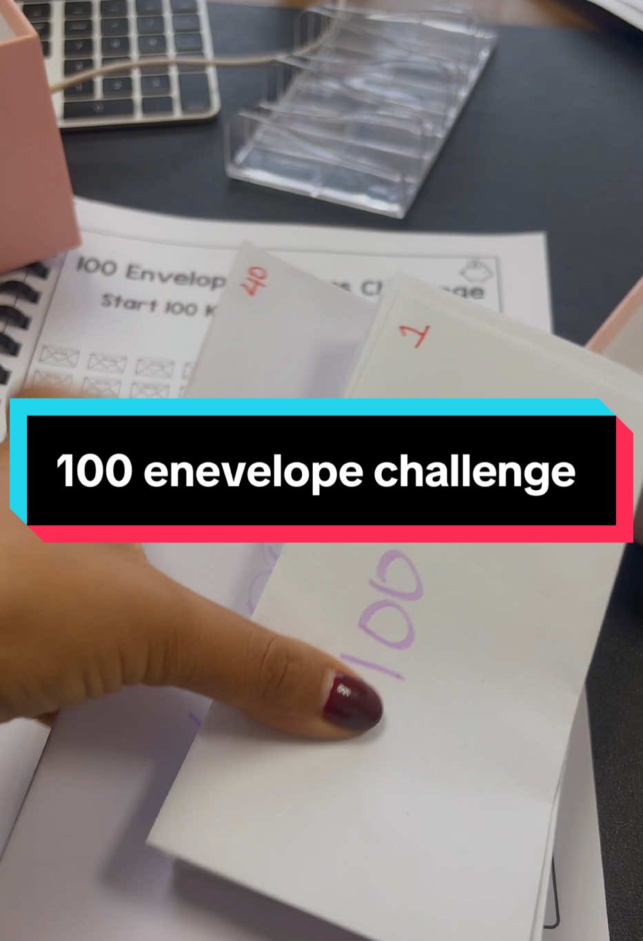 💸✨ The 100 Envelope Challenge is the ultimate way to save BIG while making it fun! Pick an envelope, save the amount written on it, and watch your savings grow. Who’s starting this with me? 🙌  #100EnvelopeChallenge #SavingsChallenge #MoneyChallenge #SaveMoney #FinancialGoals #BudgetingTips #CashStuffing #DebtFreeJourney #SavingsMotivation #MoneyGoals