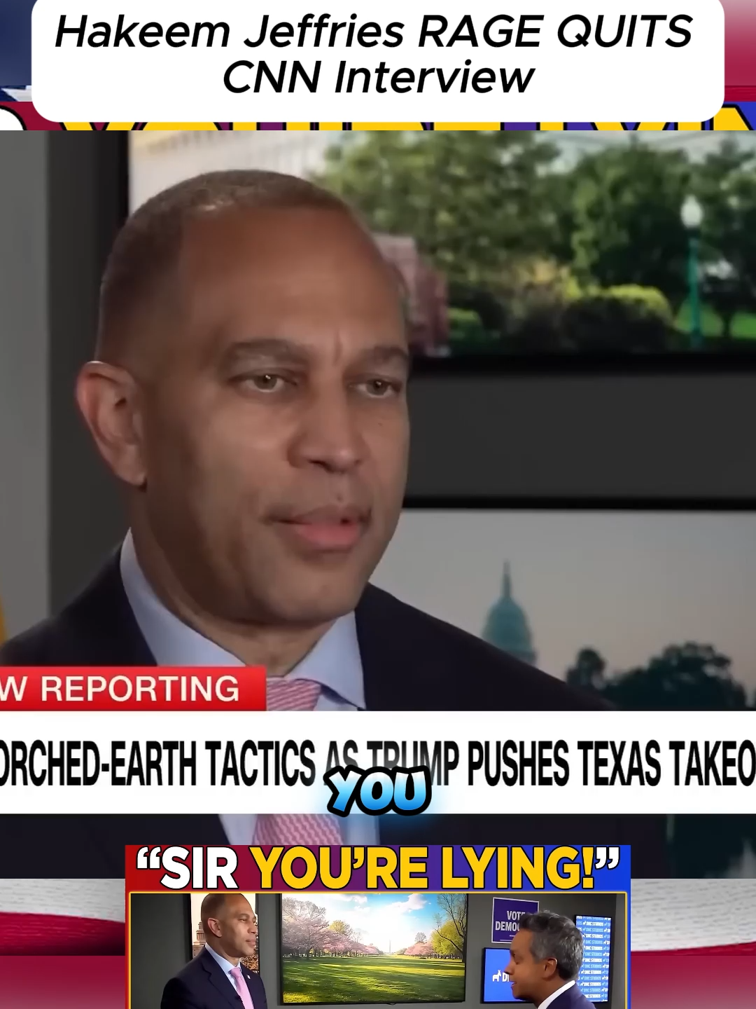 Hakeem Jeffries RAGE QUITS CNN Interview #BrandonLehman #NBC #cnn #cnnnews #hakeemjeffries