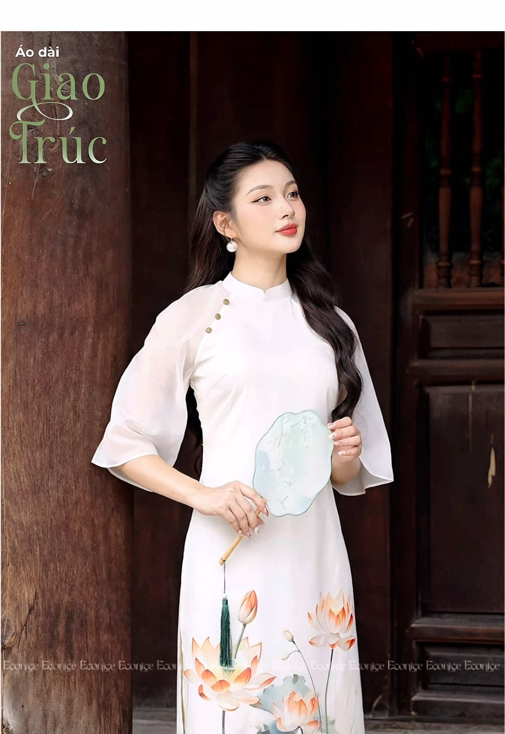 Áo dài Giao Trúc - Phiên bản dịu dàng cho mùa tựu trường #aodai #khaigiang #giaovien #thoitrangdidaycuacogiao #econice 