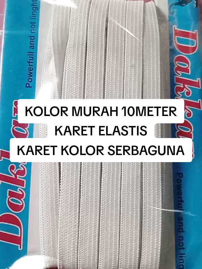 kolor elastis panjang 10meter harganya gak sampe 10k  wih murah banget ya. #kolor #karetkolor #kolorelastis #kolorelastismurah #karetelastis 