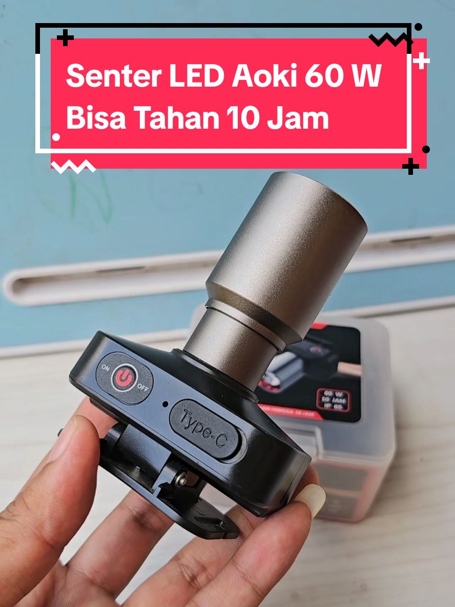 senter kepala aoki 60 Watt super terang anti air bisa zoom 300 meter #senterkepala #senterled #sentersuperterang 