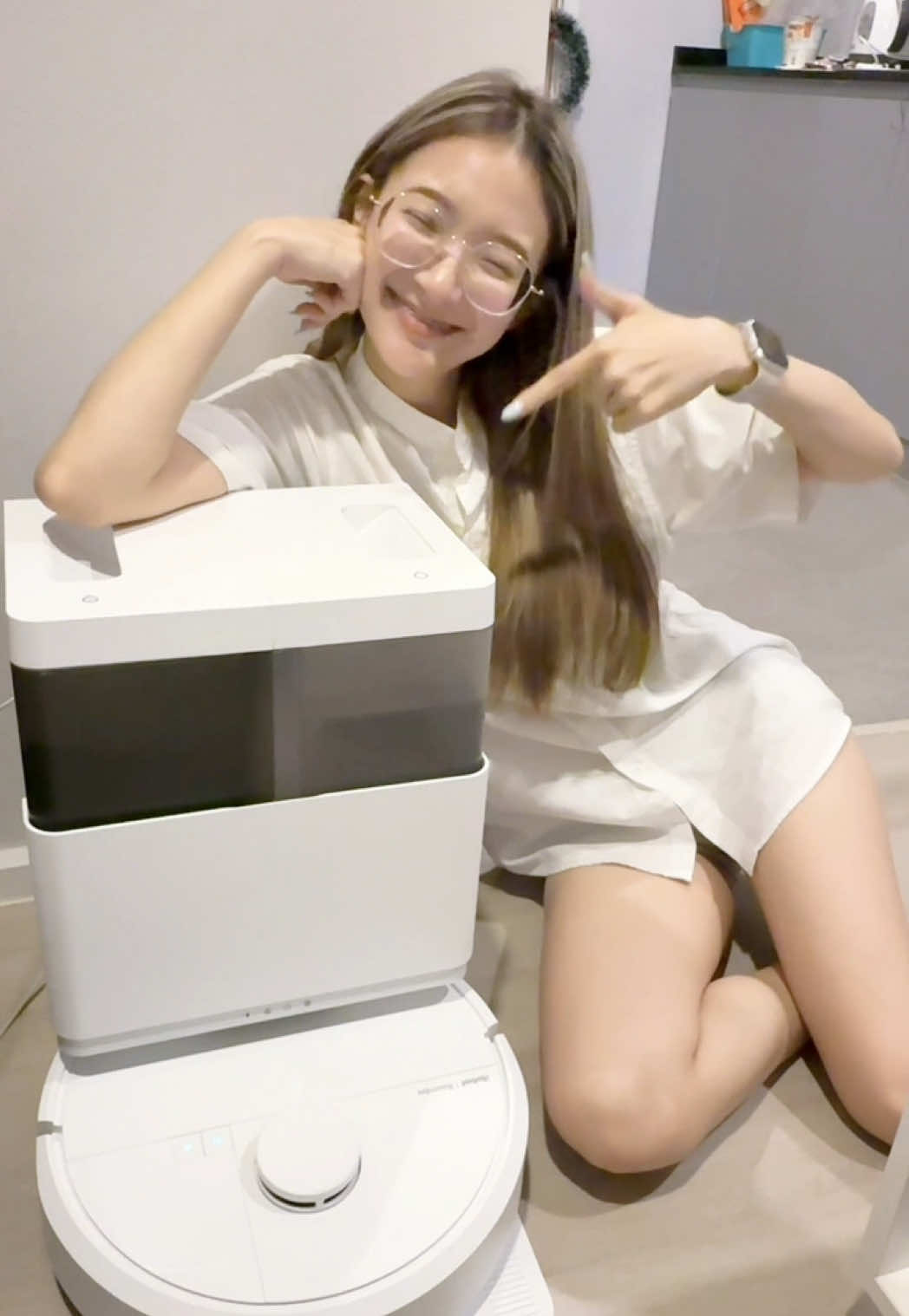 บ้านไม่ลกและ ไม่ต้องมาช่วยจัด  #irobot #เครื่องดูดฝุ่นถูพื้น 