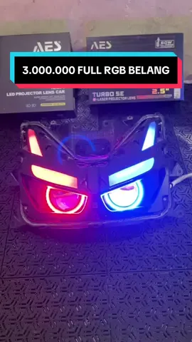 Mau motor lo makin sangar + fitur canggih? 😎 💡 Bisa ditunggu langsung, proses cepat! ✨ Paket Devil RGB 3 JT ✨ Untuk: ✅ Vario 125/150 LED Gen 1 ✅ Vario 125 LED Gen 2 ✅ Vario 160 ✅ Vario LED OLD Spek Gahar: ⚡ 2PCS BILED AES Turbo 2,5 Inch 60Watt V1/V2 ⚡ Alis RGB Belang no bintik Welcome + Sein Running (APK HP) ⚡ Devil RGB & Sein RGB (APK HP) ⚡ Relay  ⚡️ Ring Crystal ⚡ Free cuci hidrolik ⚡ Saklar Vixion Minda Full Soket PNP ⚡ Breket 3MM Tebal Anti Getar ⚡ Extrafan Turbo Pendingin ⚡ Leveling Manual Standar ⚡️ Headlamp bawaan/Punya sendiri 📍 Lokasi: BEKASI ✅ Terima beres tinggal duduk manis ✅ Pemasangan bisa ditunggu‼️ 🔥🔥🔥 Jangan tunggu lama, bikin motor lo beda dari yang lain 🔥🔥🔥 #aes #bullaes 