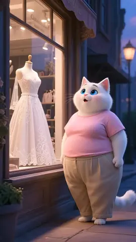 Wait For The Fat Cat s EPIC Transformation... 🤯 #shorts #aicat #whitecat #tik_tok 