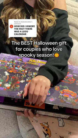 Replying to @akalechevalier mymanmymanmyman #halloween #lego #couples #adventcalendar #boobasket #perfectgift #halloweencouple #spooky #halloweendecor #boyfriend 
