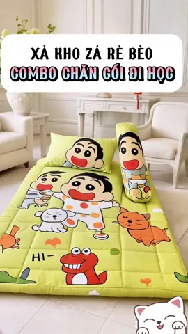 #changoichobedihoc #changoidihocchobe  Set bộ chăn gôid và gối ôm cho bé mầm non 