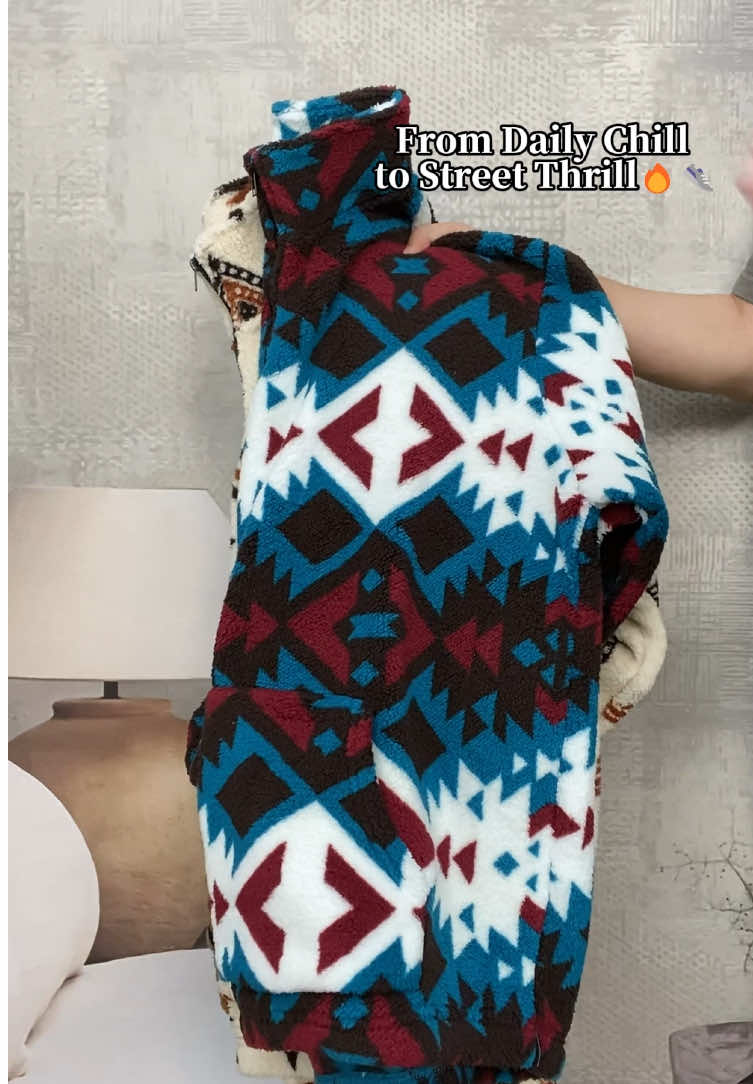 Chill in Style 🍂    #tiktokshopbacktoschool #sweater #cozy #ethnicwear #unisex