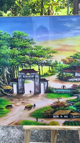 Tranh đơn tráng gương hồn quê kích thước 60/12cm #xuhuongtiktok #thinhhanhtiktok #hottrend 