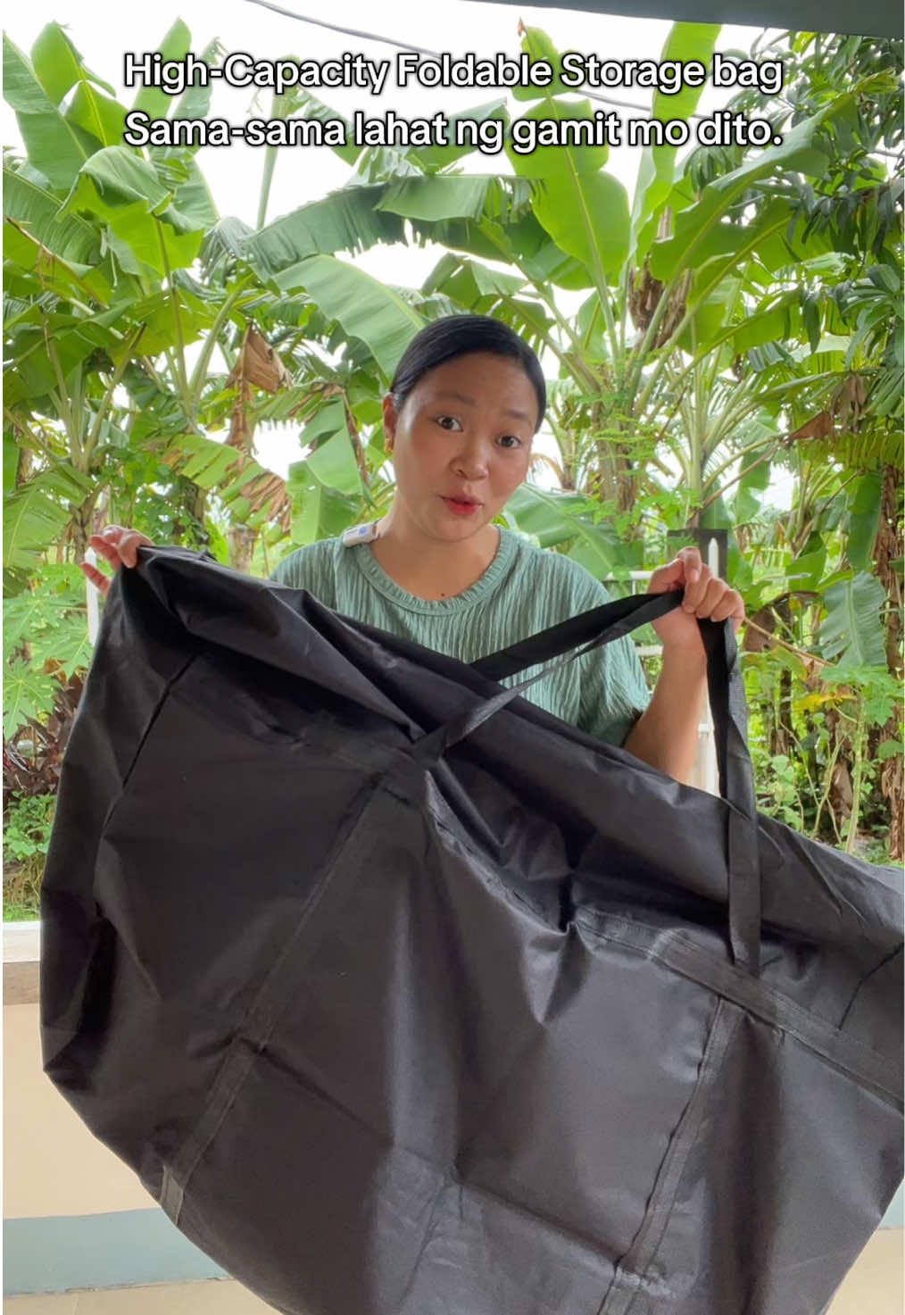 Magandang lagayan ng mga unan, comforter na hindi gaanong ginagamit, pwede rin pang-travel bag kung mahilig ka mag-camping or maglilipat bahay ka #storagebag #foldablestoragebag 