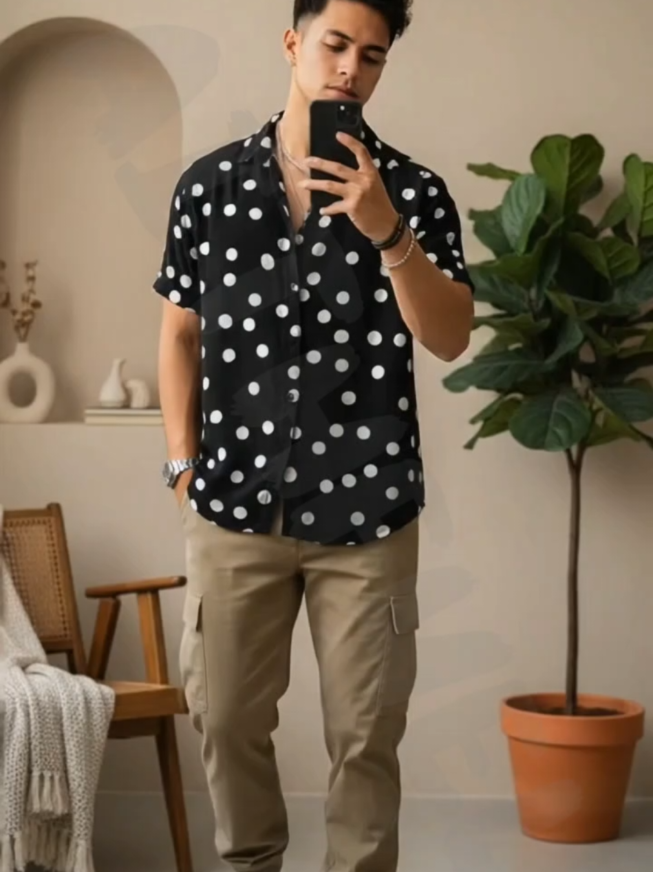 MEN  Hawaiian Polka Dot #formen #poloshirt #mensfashion 