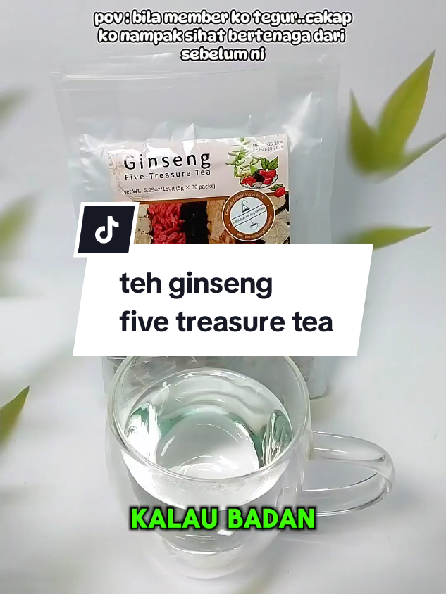 Teh ginseng five treasure tea #tehginseng #tehginsengviral  #ginsengtea #fivetreasuretea  #fyp 