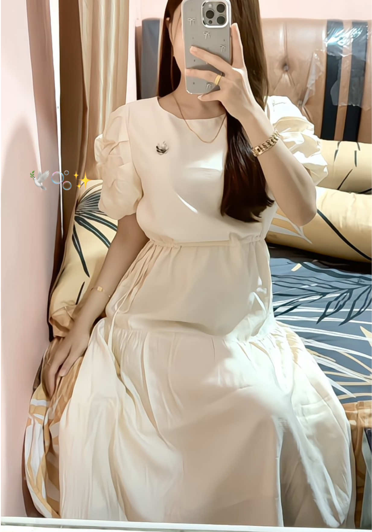 bahan nya enak bgtt 🦋✨ #dress 