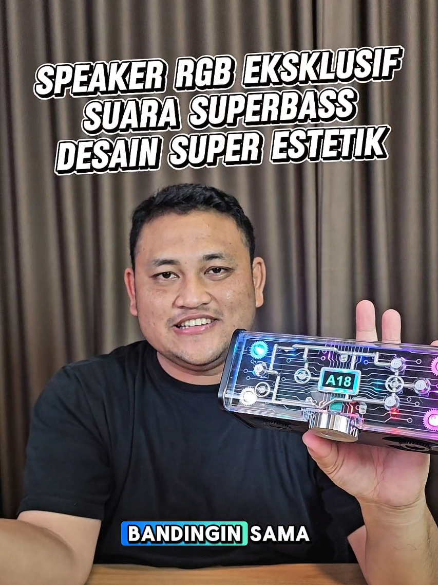 rekomendasi speaker yang punya desain mecha RGB super Estetik serta suara superbass yang menggelegar. yang mau speakernya bisa langsung checkout dikeranjang kuning aku ya😁 #speaker #speakerrgb #promomakangajian #speakerbluetooth #superbass 