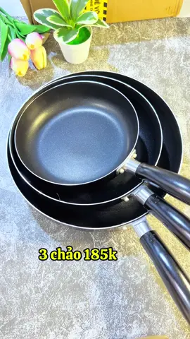 Combo 3 chảo chống dính 185k miễn ship #emchintaphoa #xuhuong #xh #chaochongdinh 