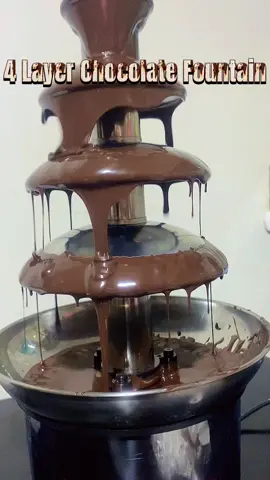 4 Layer stainless steel chocolate fountain #hashtagkidprty #dessert 