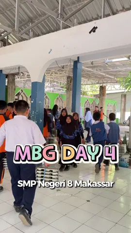 Hari ke 4 Makan Bergizi Gratis #makassar #mbg #sekolah #siswa #spendel 