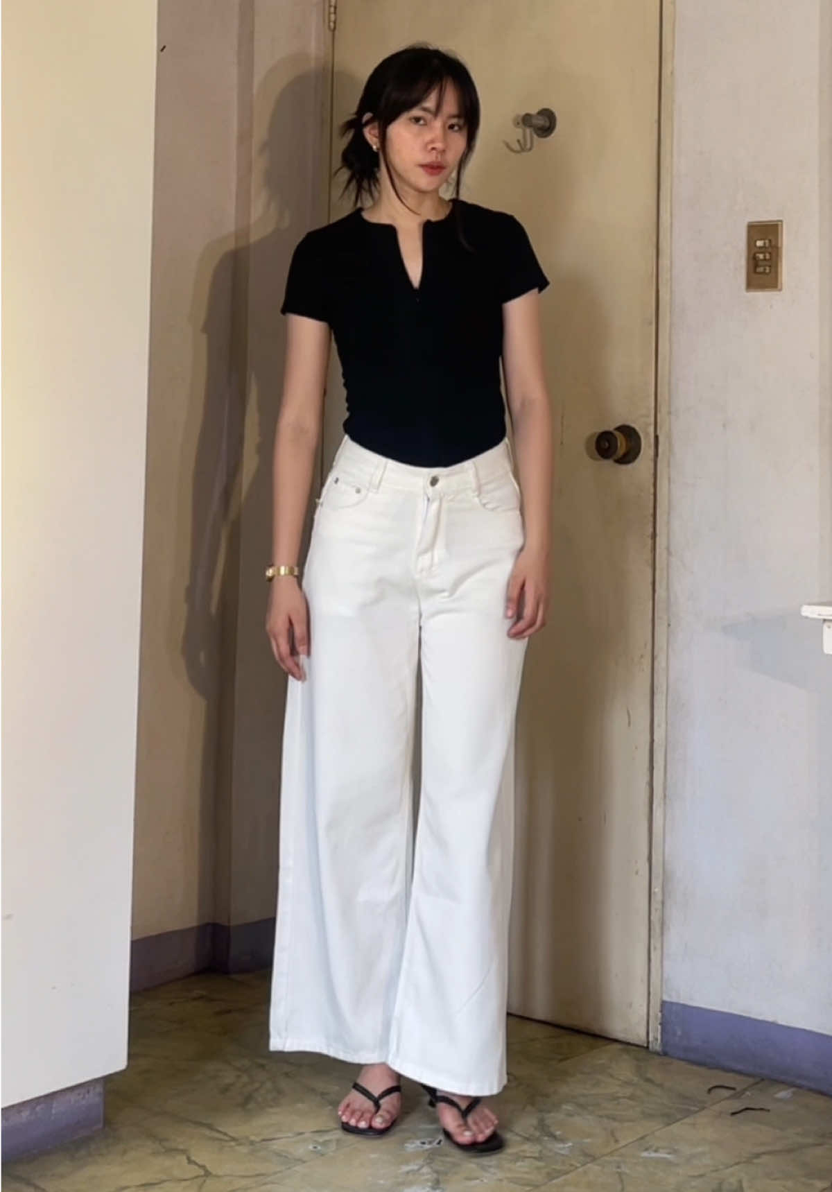 white denim pants from Kinwoo?👀 #kinwoopants #pants #outfit #TikTokFashion #fyp 