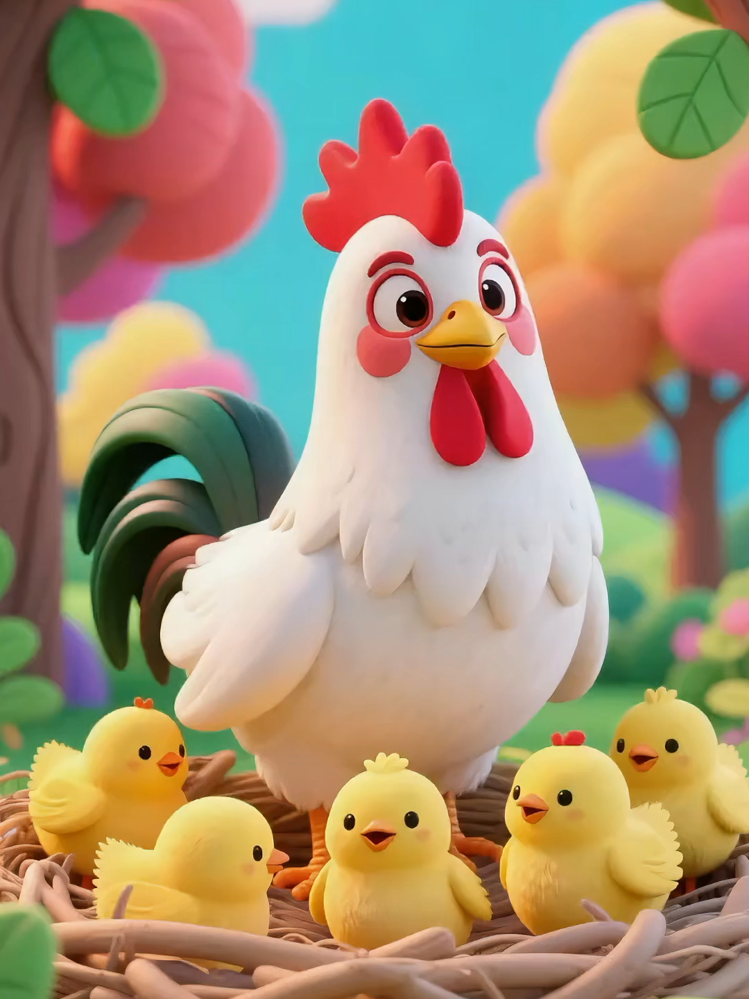 🐥 الكتكوت الصغير اللطيف #عربي #أغاني #اغاني_اطفال #حب #تأسيس #وناسة #beebo