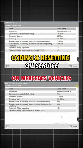 Coding Reset Oil Service Mercedes #codingmercedes #diagnosticsoftware #autotoolpro 