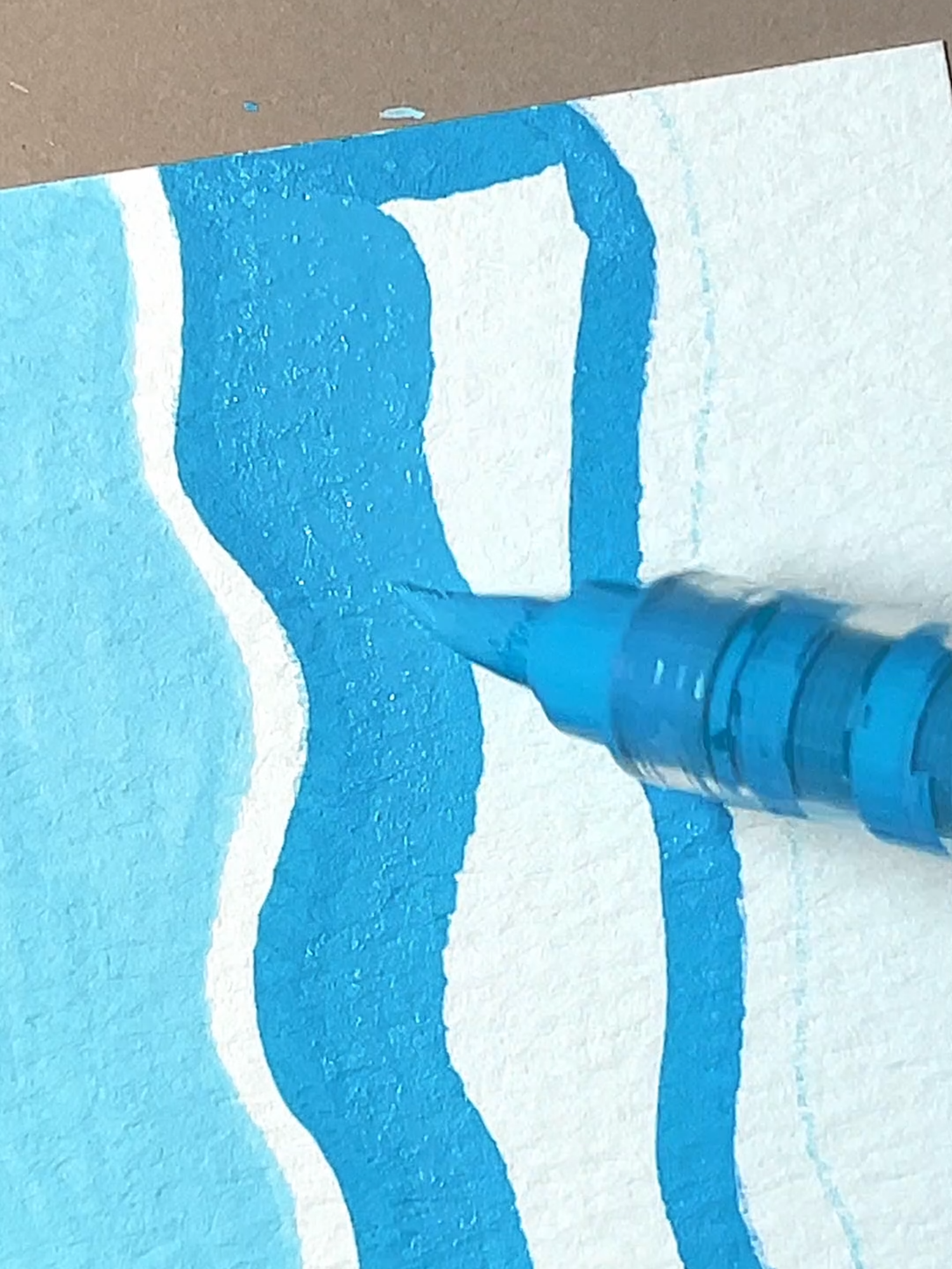 Short Blue Ocean ASMR | Acrylic Marker Coloring 🎨 #asmrsounds #satisfyingvideos #acrylicmarkers #asmrpainting #asmrcoloring #coloringpages